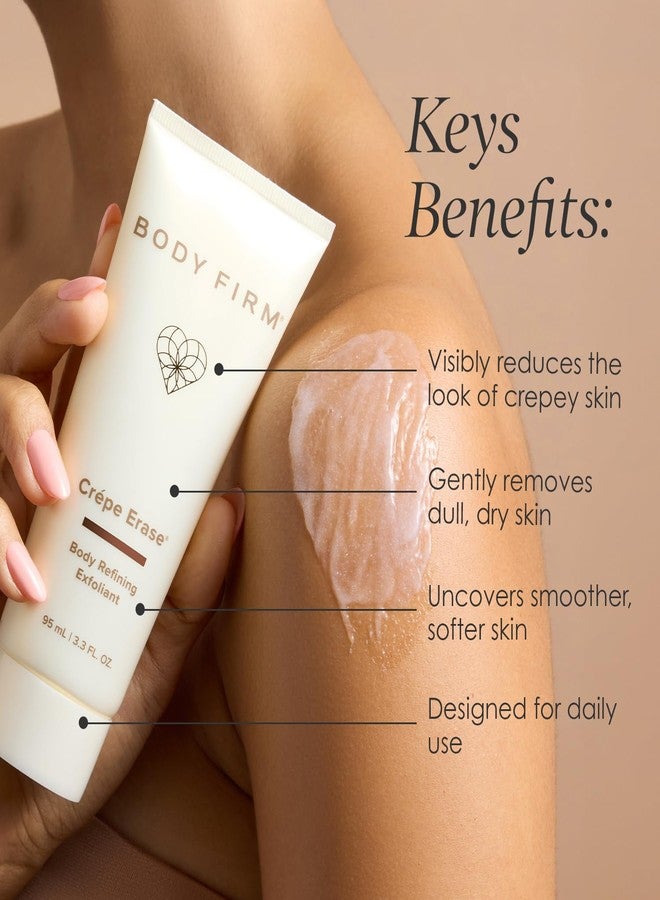 Body Firm Crepe Erase Smoothing Pre-Treatment, Aha Bha Exfoliant With Vitamin E and Squalane for Crepey Skin, Anti Aging Pre-Exfoliator for Face & Body, Gentle Skin Care for Women, 10 FL Oz - Image 2